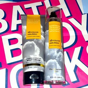 Bath and Body Works Afternoon Sunshine Body Care Duo